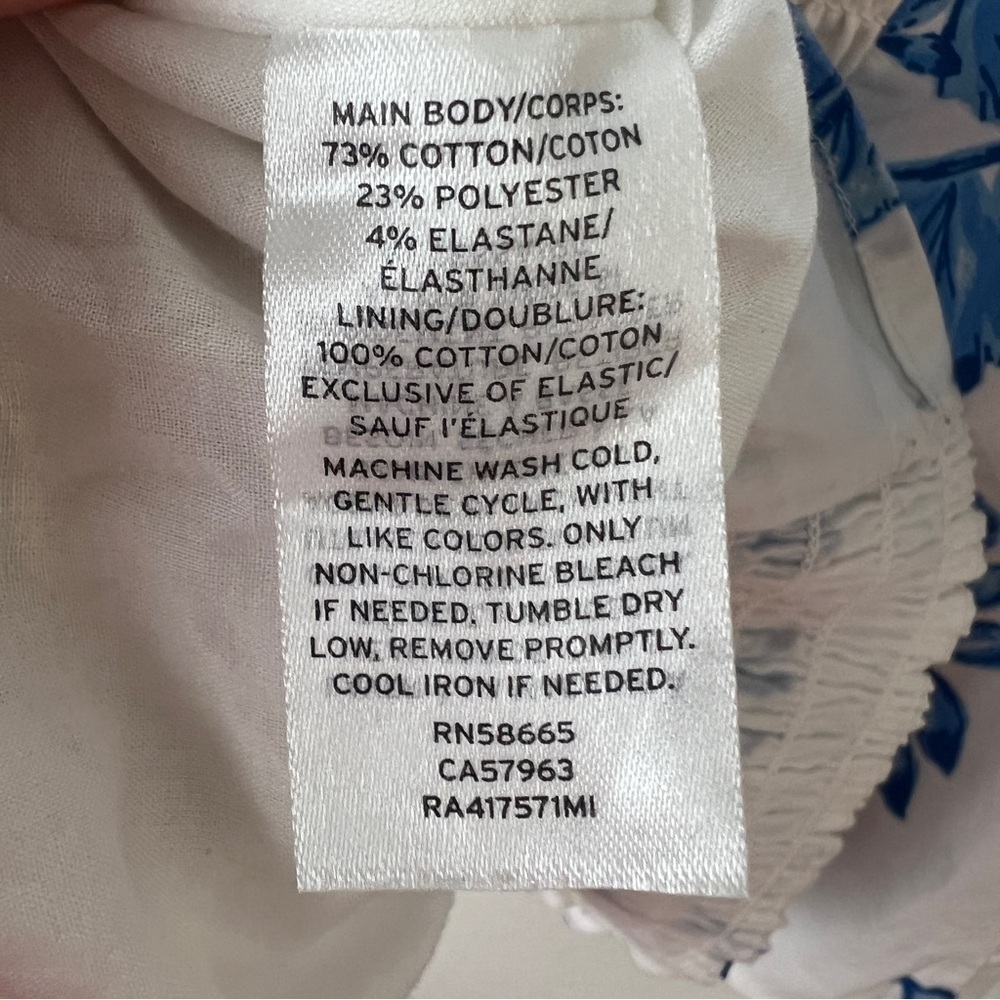 Rachel Parcell Smocked Puff Sleeve Floral Top - Picture 5 of 6